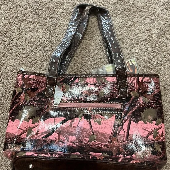 Montana West Western Buckle Collection pink camo/woodland (flawed) see pic - Picture 7 of 11